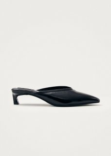 Women's Tessa Onix Black Leather Mules
