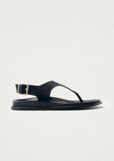 Women's Harbor Black Leather Sandals