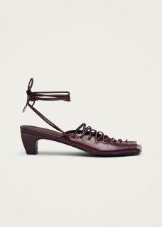 Women's Angelica Burgundy Leather Sandals