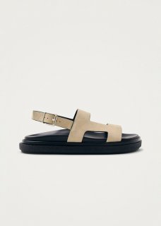 Women's Lorelei Suede Beige Leather Sandals