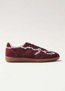 Women's Tb.490 Crochet Burgundy Leather Sneakers
