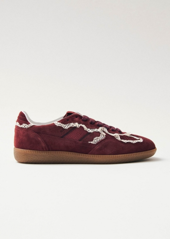 Women's Tb.490 Crochet Burgundy Leather Sneakers