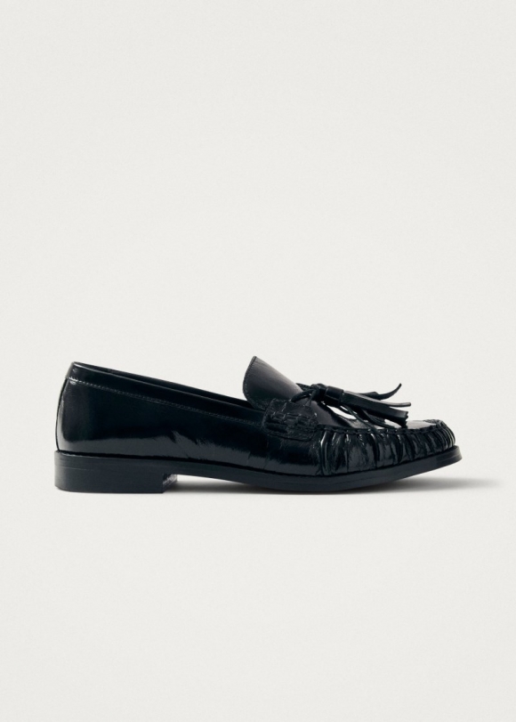 Women's Marietta Onix Black Leather Loafers