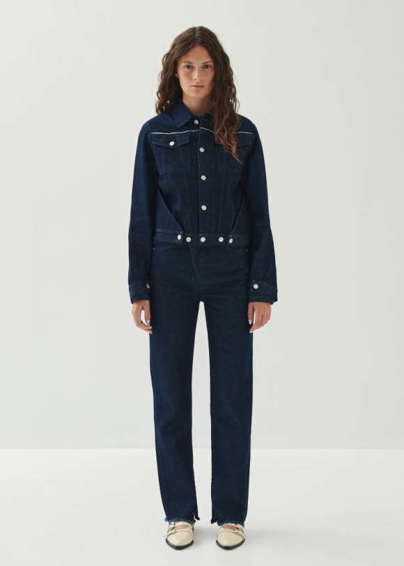 Women's Sand Indigo Denim Jacket