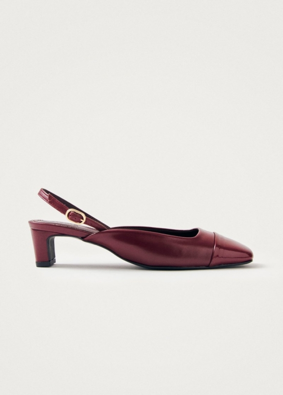 Women's Lindy Bliss Burgundy Leather Pumps