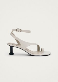 Women's Miquela Light Grey Leather Sandals