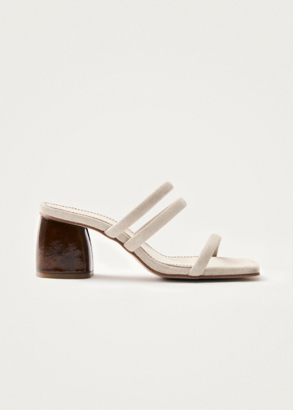 Women's Indiana Stone Beige Leather Sandals