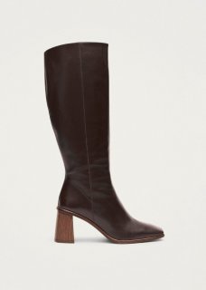 Women's East Coffee Brown Leather Boots
