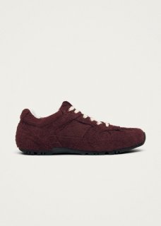 Men's Tb.56 Suede Fuzzy Burgundy Leather Sneakers