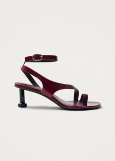 Women's Miquela Onix Burgundy Leather Sandals