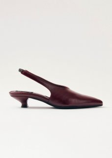 Women's Eros Burgundy Leather Pumps