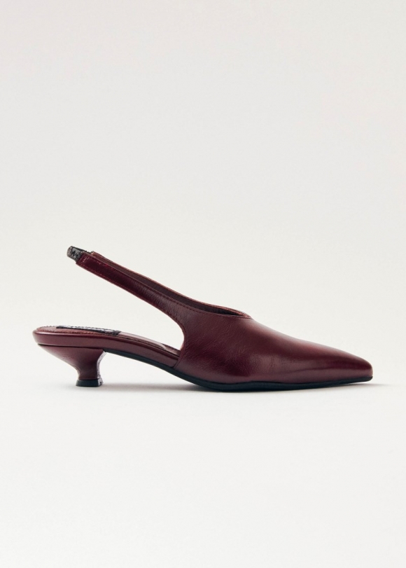 Women's Eros Burgundy Leather Pumps