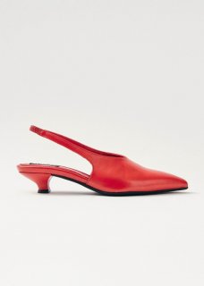 Women's Eros Red Leather Pumps