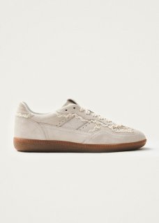 Women's Tb.490 Crochet Cream Leather Sneakers