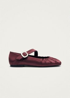 Women's Lotte Silky Burgundy Ballet Flats