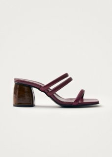 Women's Indiana Bare Burgundy Leather Sandals