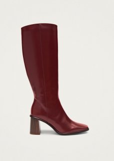 Women's East Sleek Burgundy Leather Boots