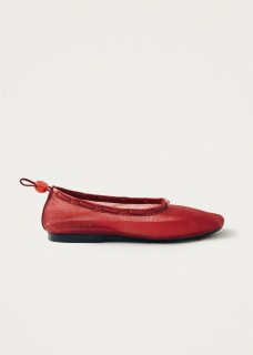 Women's Gill Mesh Red Ballet Flats