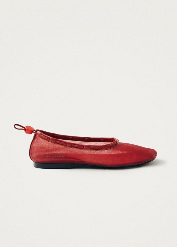 Women's Gill Mesh Red Ballet Flats