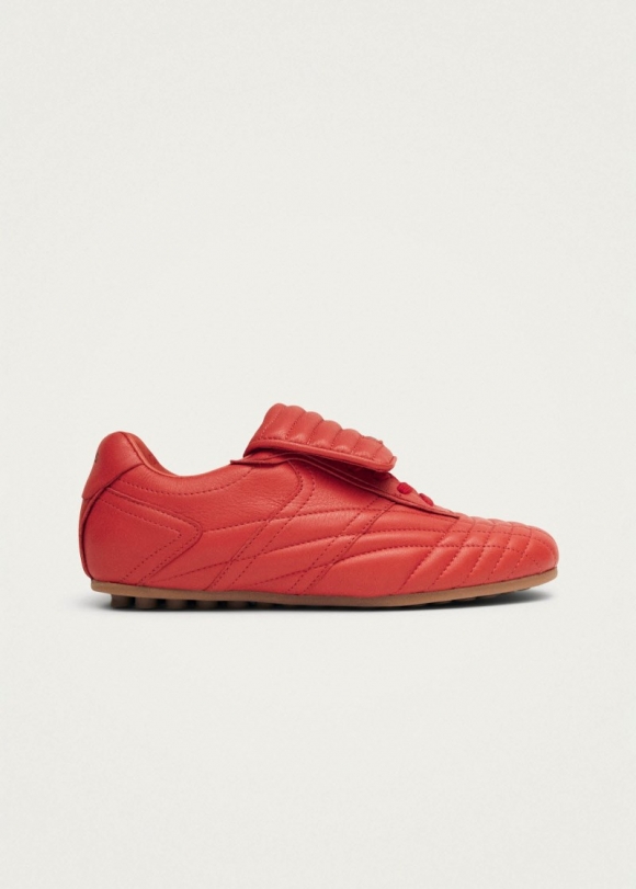 Women's Tb.99 Red Leather Sneakers