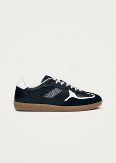 Men's Tb.490 Rife Grain Black & White Leather Sneakers