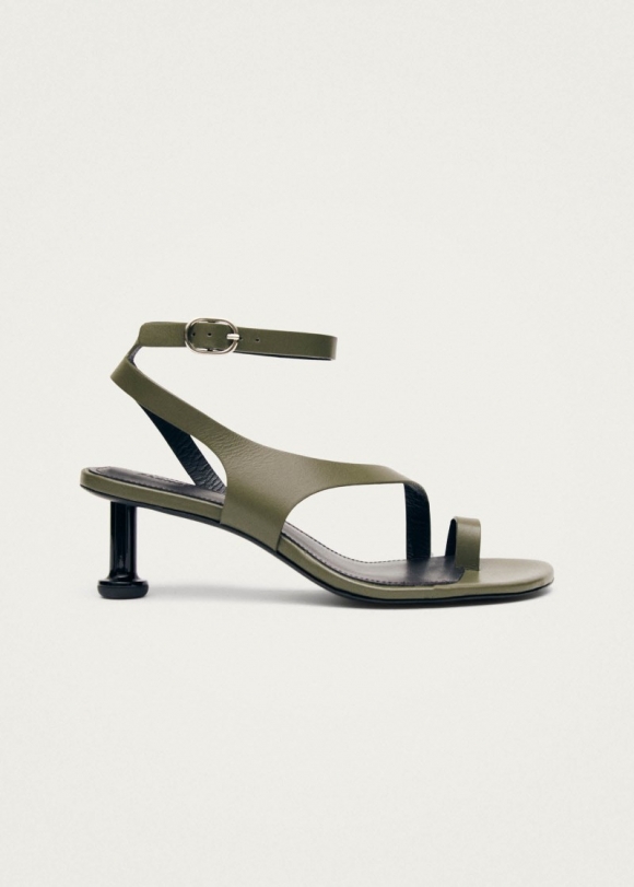 Women's Miquela Khaki Leather Sandals