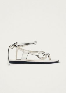 Women's Morosia White Leather Sandals