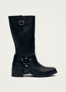 Women's Rocky Black Leather Boots