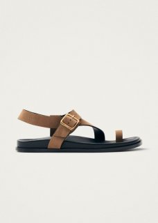 Women's Siren Suede Tan Leather Sandals