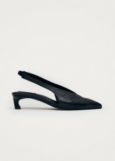 Women's Evadne Black Leather Pumps