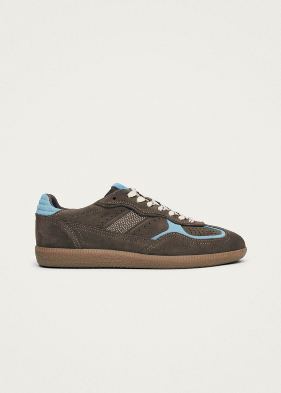 Women's Tb.490 Rife Taupe Cornflower Blue Leather Sneakers