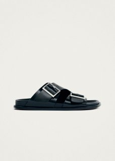 Women's Alba Black Leather Sandals