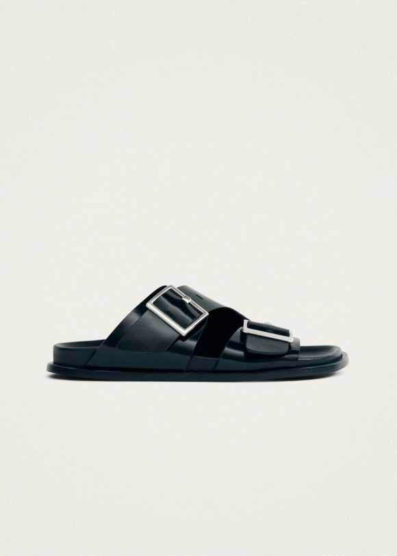 Women's Alba Black Leather Sandals