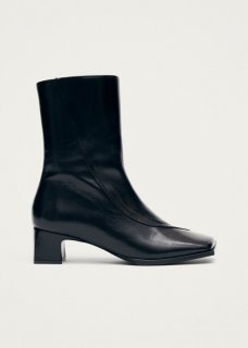 Women's Chantal Black Leather Ankle Boots
