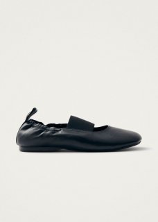 Women's Sutton Black Leather Ballet Flats