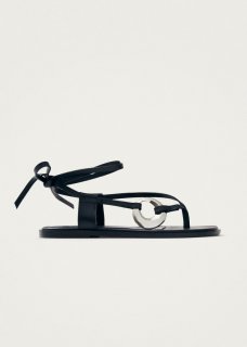Women's Morosia Black Leather Sandals
