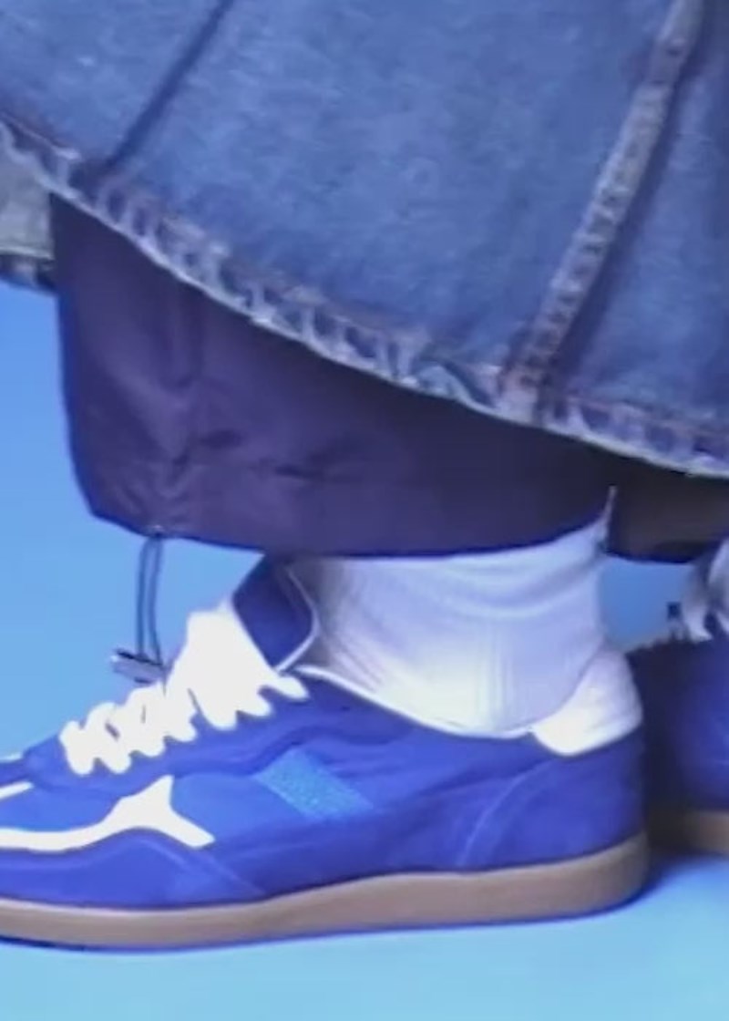 Women's Tb.490 Rife Sheen Blue Leather Sneakers