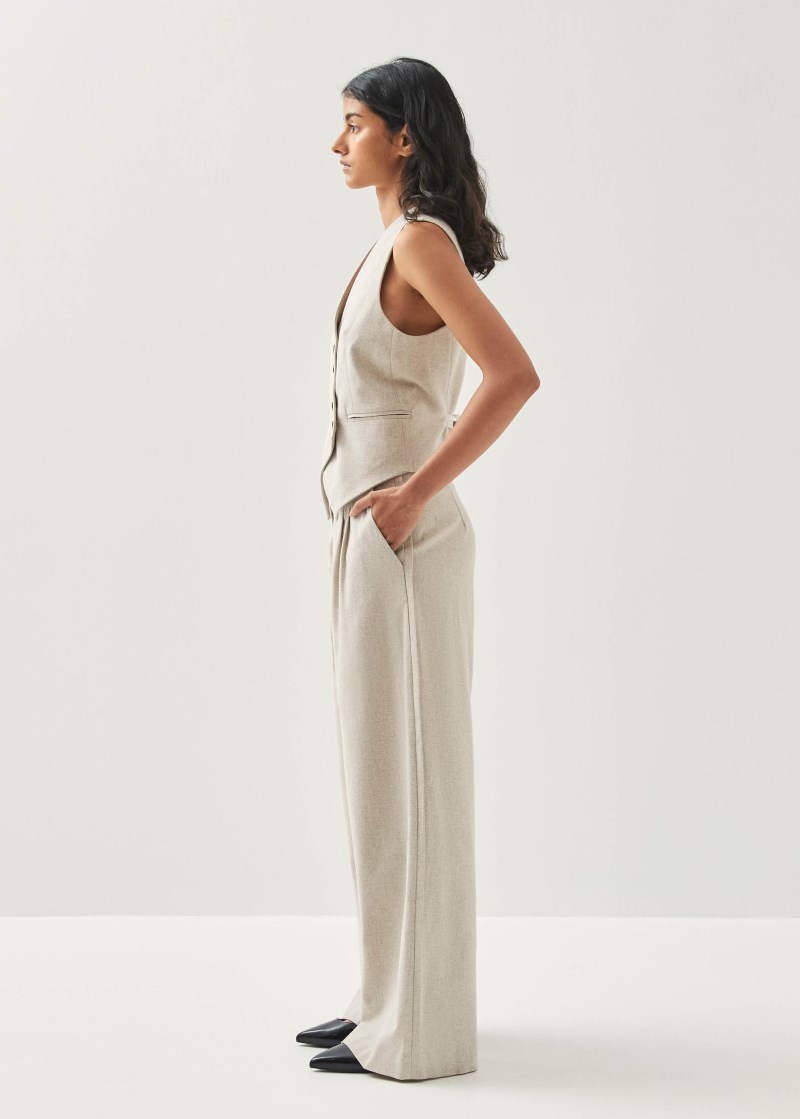 Women's Meran Cream Trousers