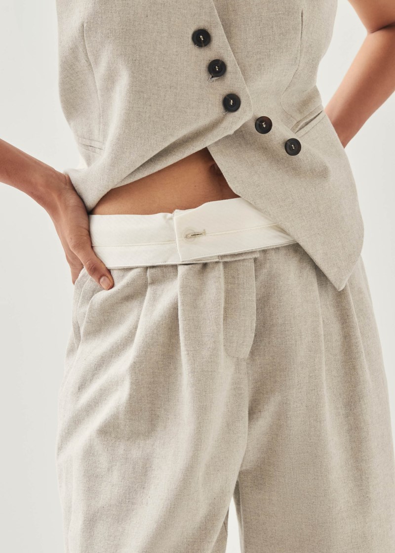 Women's Meran Cream Trousers