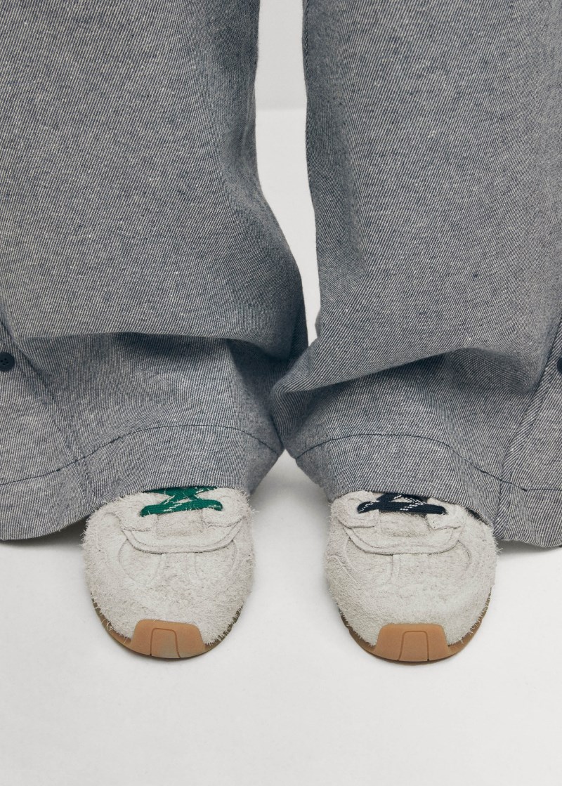 Women's Tb.56 Suede Fuzzy Light Grey Leather Sneakers