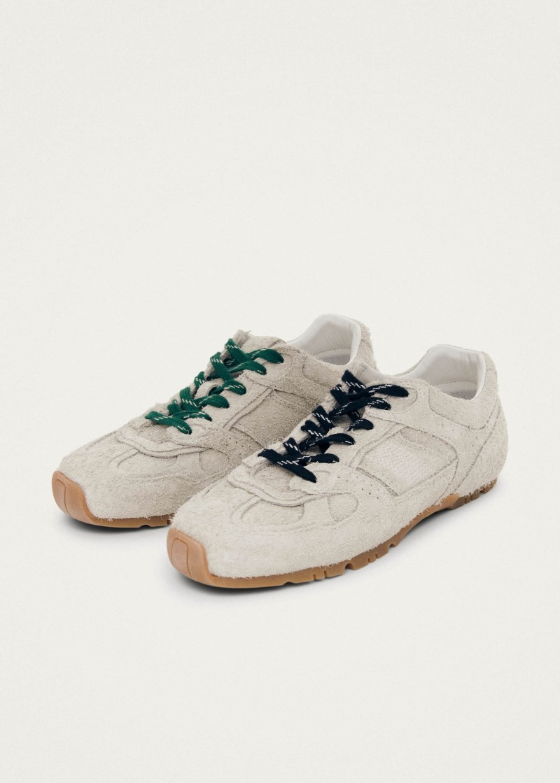 Women's Tb.56 Suede Fuzzy Light Grey Leather Sneakers