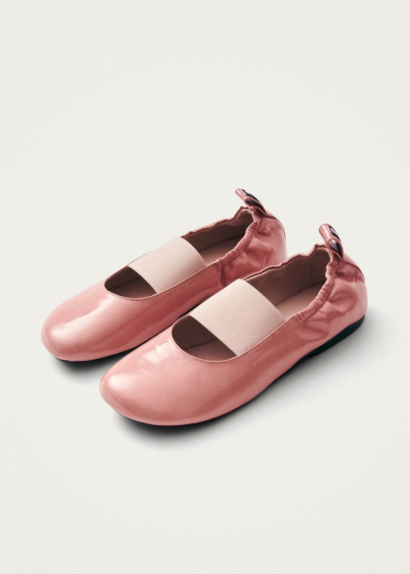 Women's Sutton Onix Pink Leather Ballet Flats