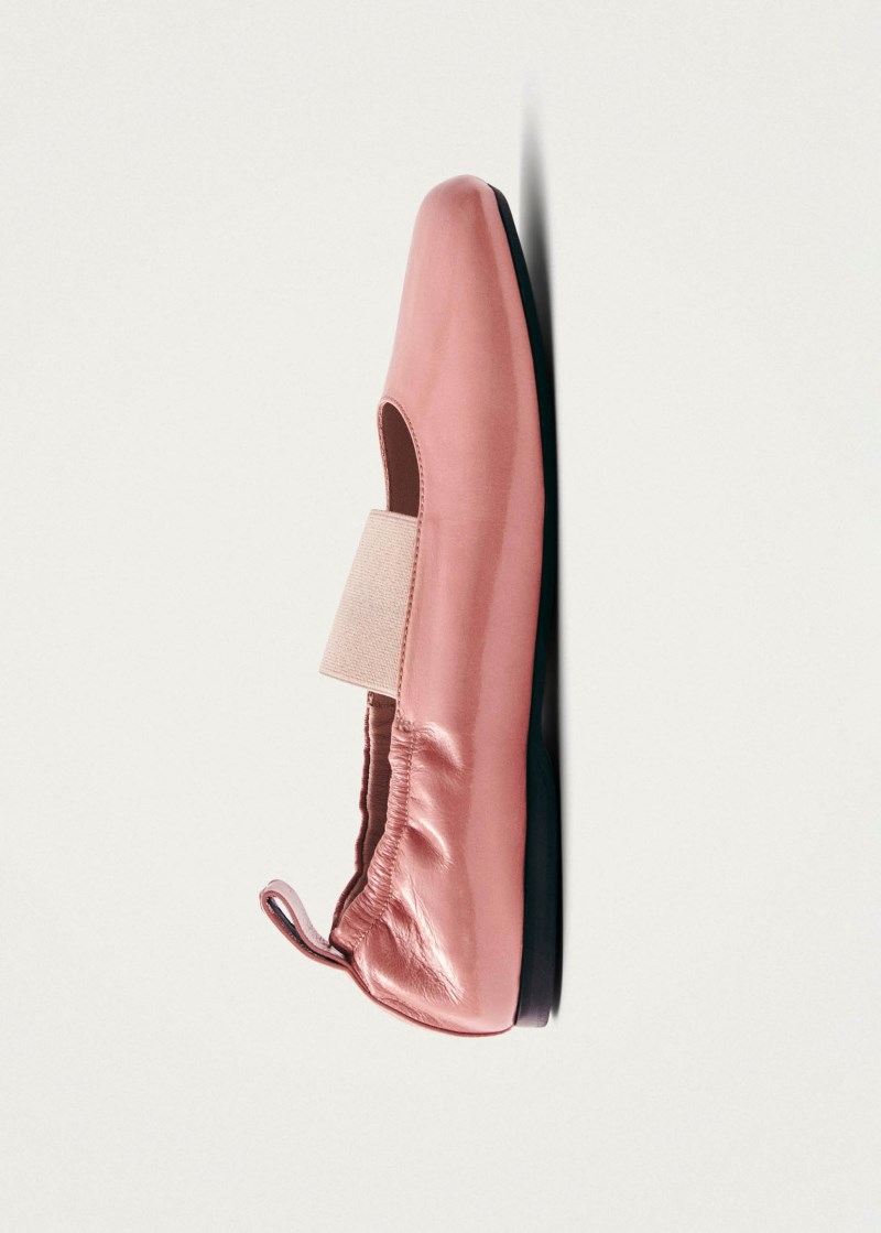 Women's Sutton Onix Pink Leather Ballet Flats