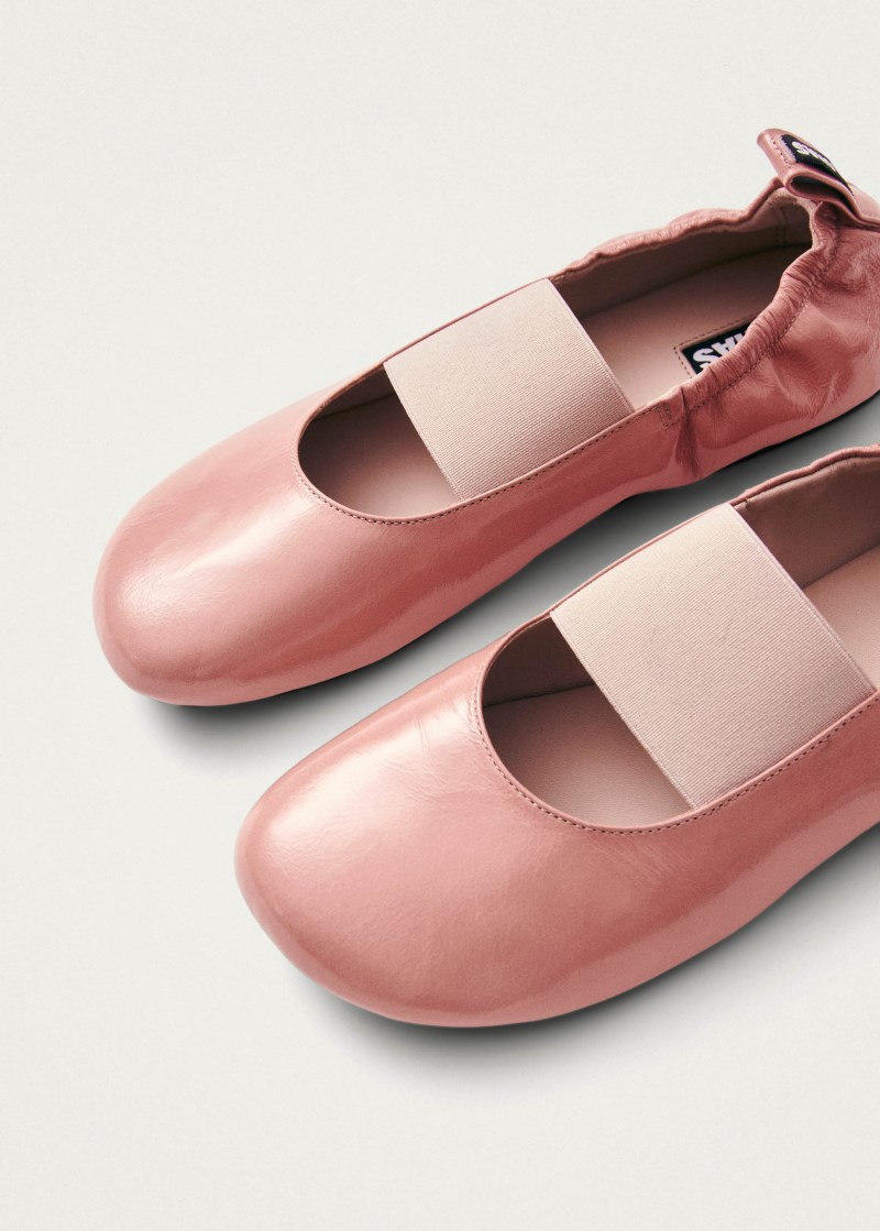 Women's Sutton Onix Pink Leather Ballet Flats
