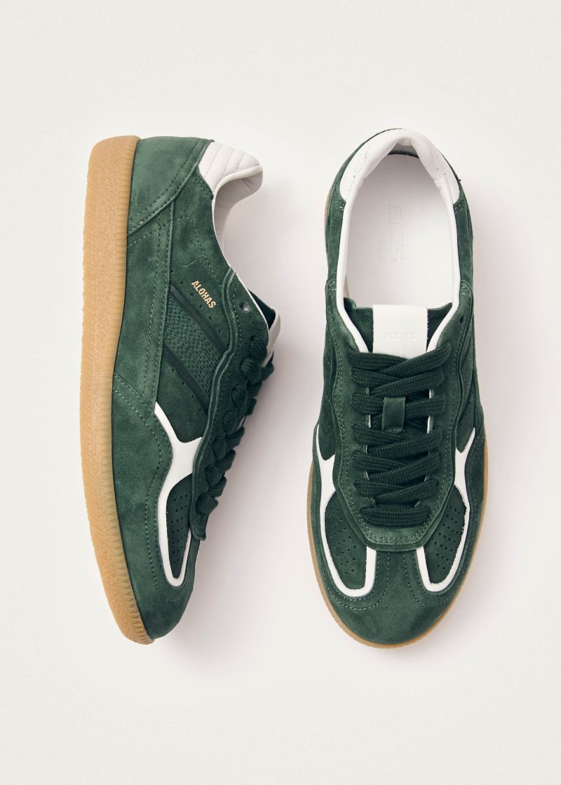 Men's Tb.490 Rife Forest Green Leather Sneakers