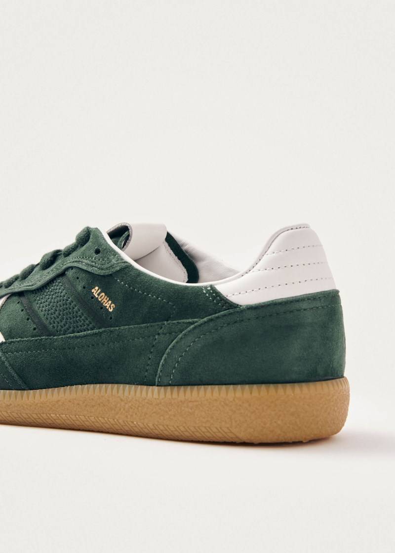 Men's Tb.490 Rife Forest Green Leather Sneakers
