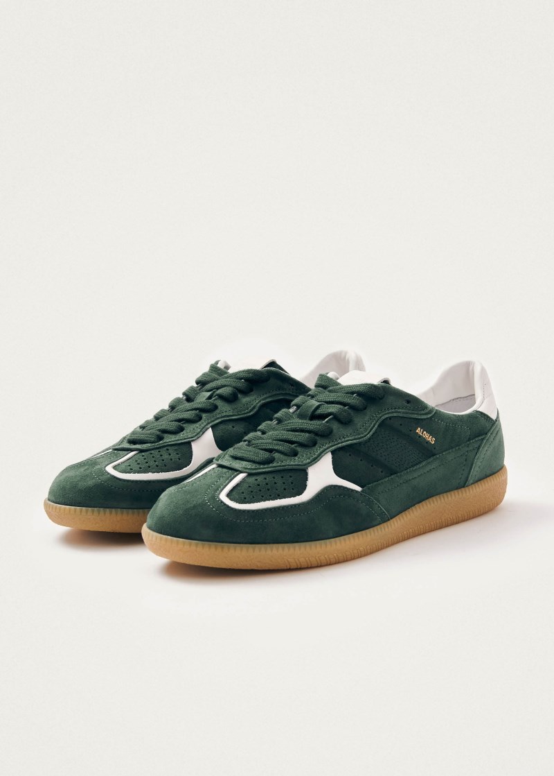 Men's Tb.490 Rife Forest Green Leather Sneakers