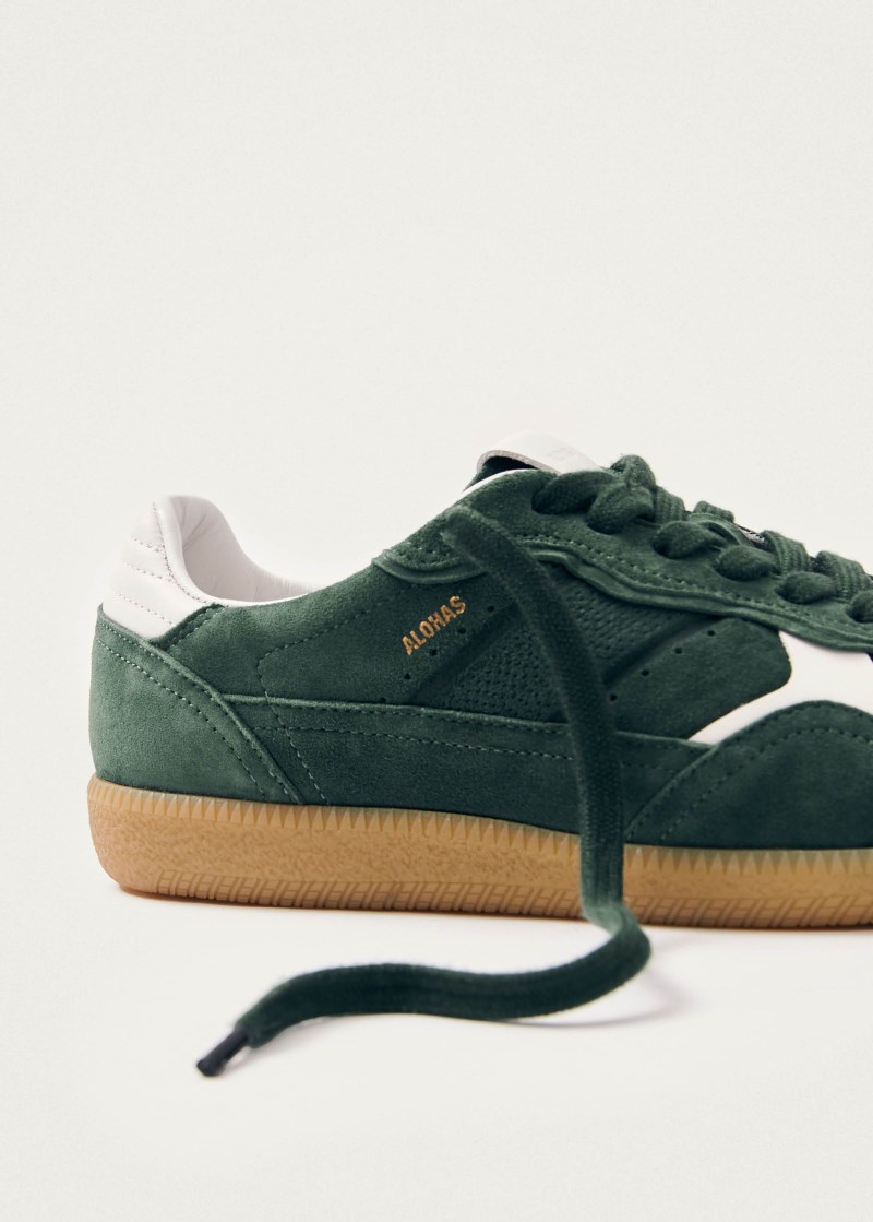 Men's Tb.490 Rife Forest Green Leather Sneakers