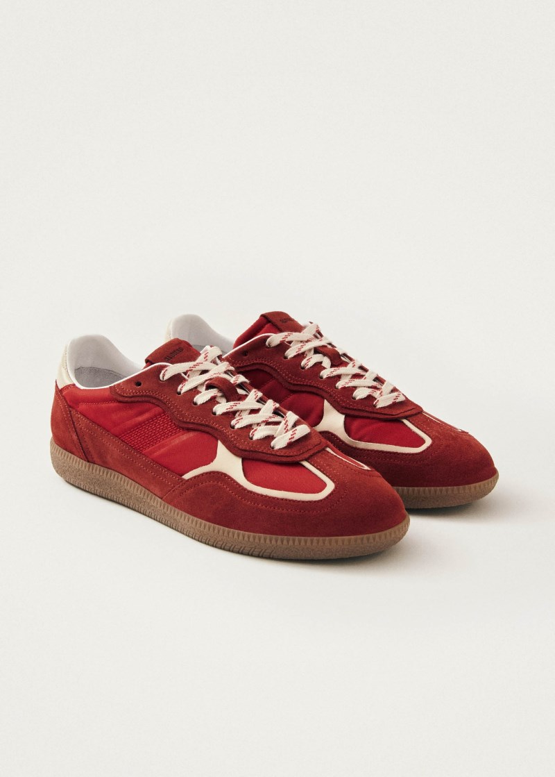 Women's Tb.490 Rife Sheen Red Leather Sneakers
