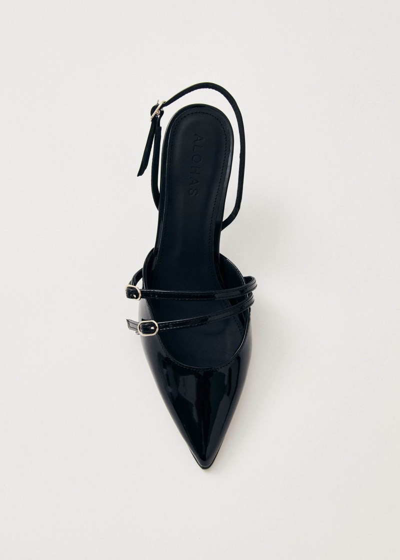 Women's Joelle Onix Black Leather Pumps